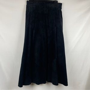 West bay sport leather suede midi leather skirt size L
